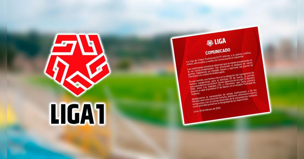 Liga 1 cambió de último momento el horario de partido clave de la fecha 4 del Torneo Apertura