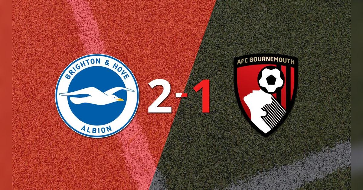 Brighton and Hove obtiene una victoria 2-1 contra Bournemouth