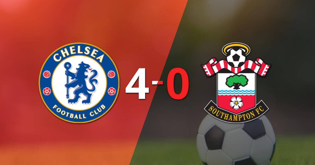 Goleada de Chelsea 4 a 0 sobre Southampton