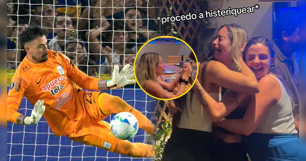 ¡Entre lágrimas! Así reaccionó la esposa de Viscarra al verlo como un héroe ante Boca Juniors