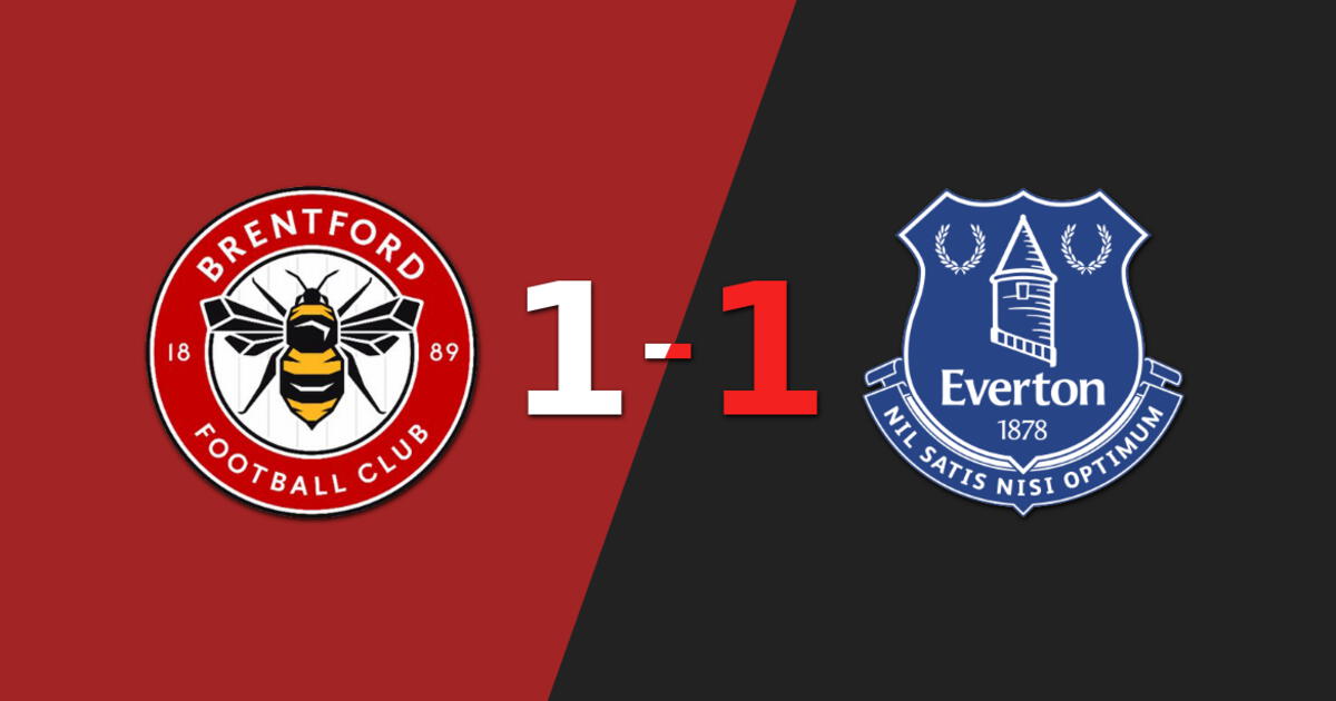 Brentford y Everton se repartieron los puntos en un 1 a 1