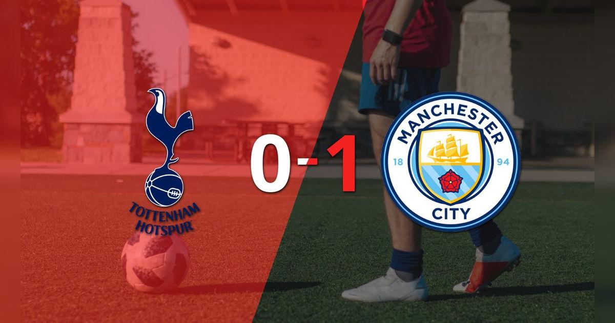 Solitario gol le da triunfo 1-0 a Manchester City sobre Tottenham
