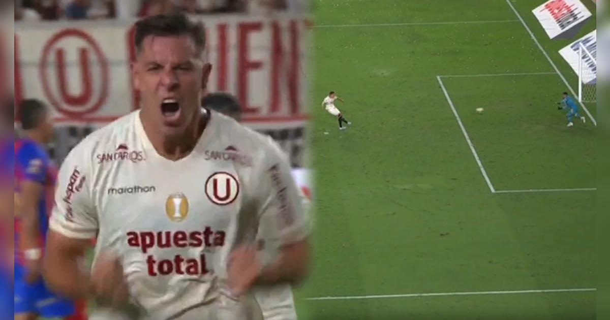 Diego Churín repitió su penal y no falló para anotar el 4-0 de Universitario en el Monumental