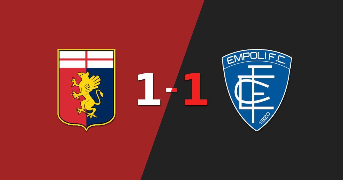 Genoa alcanzó el empate por medio de un autogol de Marco Silvestri