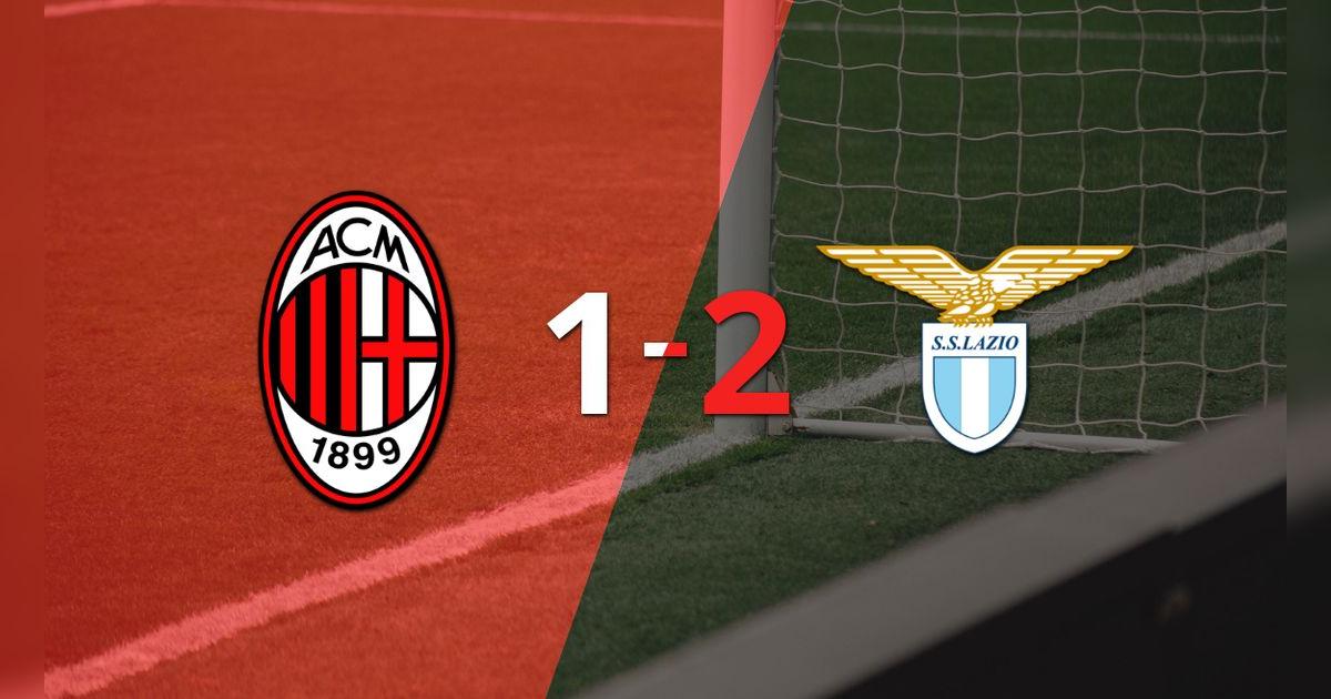Milan se quedó con las manos vacías ante Lazio y perdió por 2 a 1 tras un gol agónico