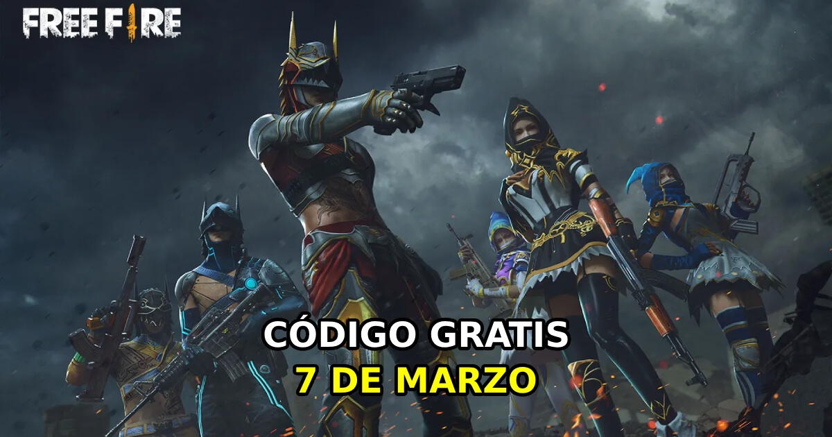 Free Fire: nueva lista de códigos para canjear HOY, viernes 7 de marzo de 2025