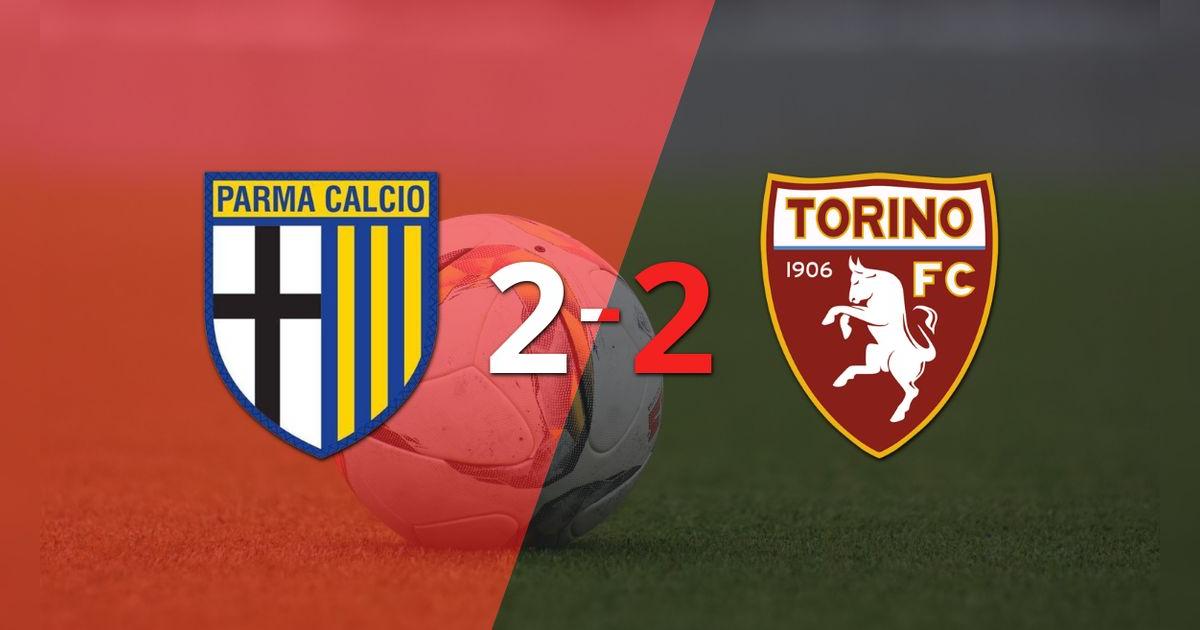 Doblete de Mateo Pellegrino en el empate a 2 entre Parma y Torino