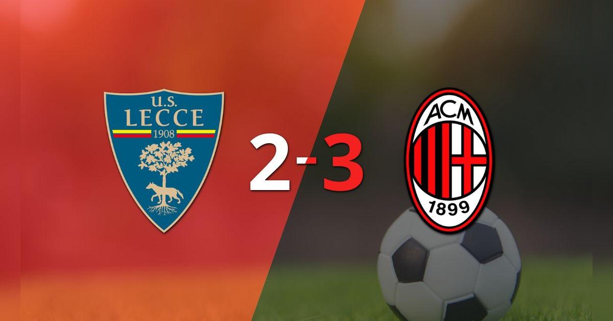 A Lecce no le alcanzó con el doblete de Nikola Krstovic y cayó frente a Milan