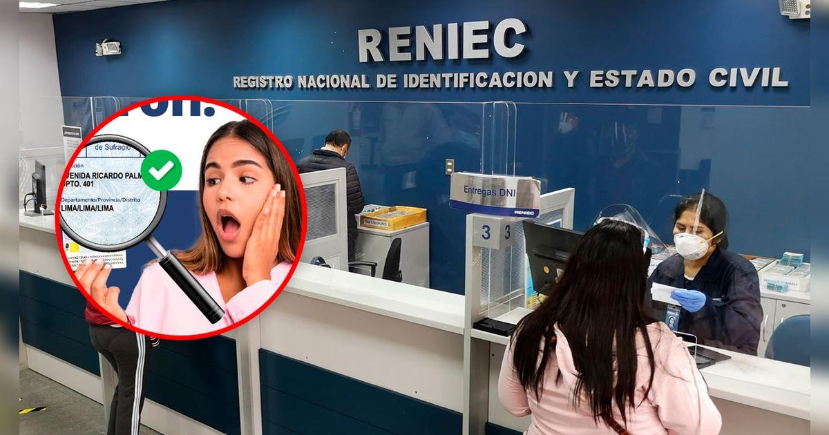 Reniec cerrará padrón electoral en esta fecha y ya no podrás actualizar la dirección de tu DNI