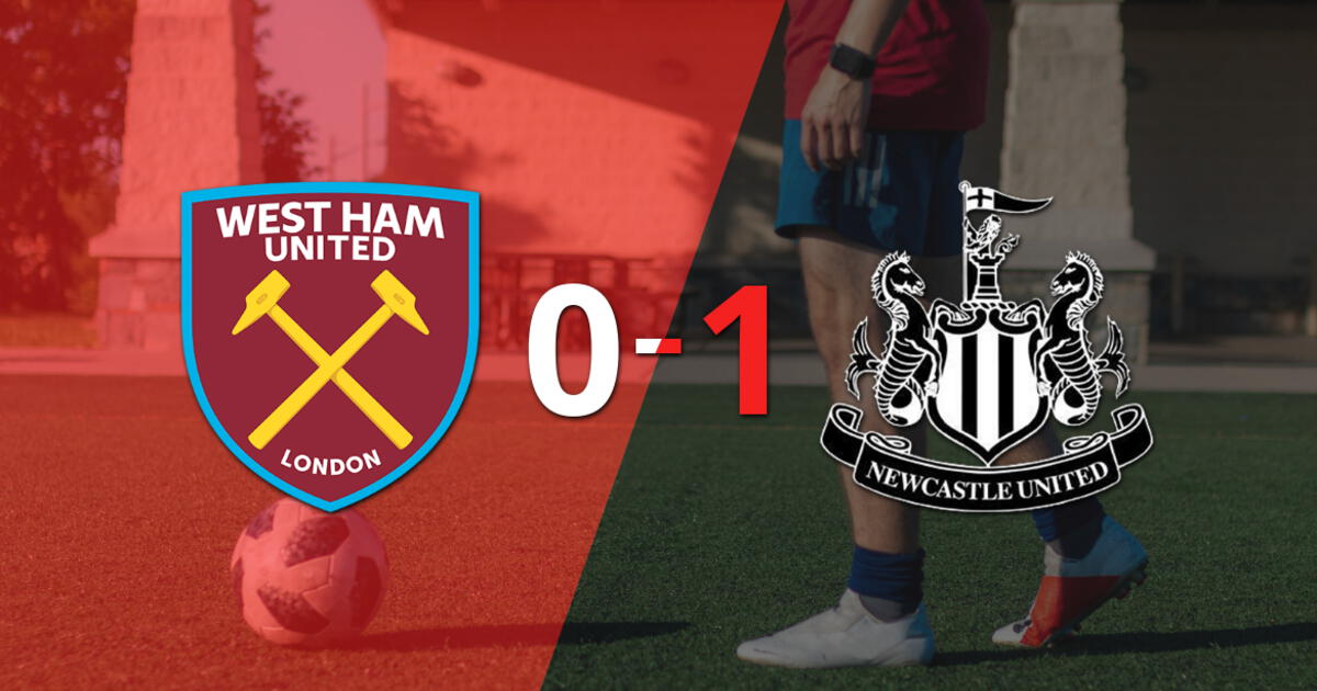 A Newcastle United no le sobró nada, pero venció a West Ham United por 1 a 0