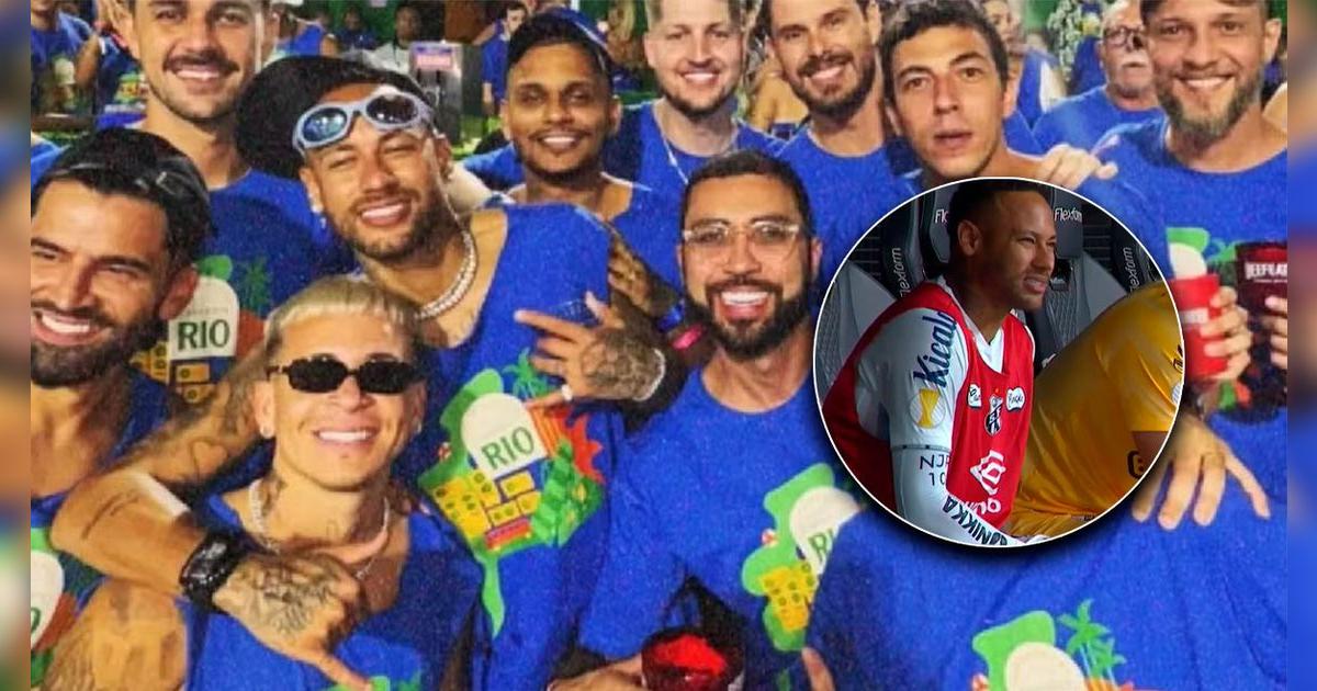 ¡Polémica en Brasil! Neymar no pudo jugar por lesión tras celebrar el carnaval de Río