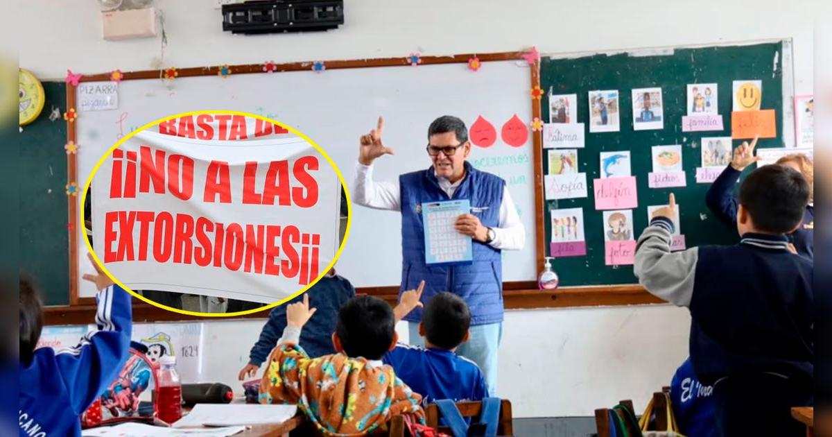 ¿Colegios realizarán clases virtuales? Se emite IMPORTANTE comunicado y se convoca marcha por extorsiones