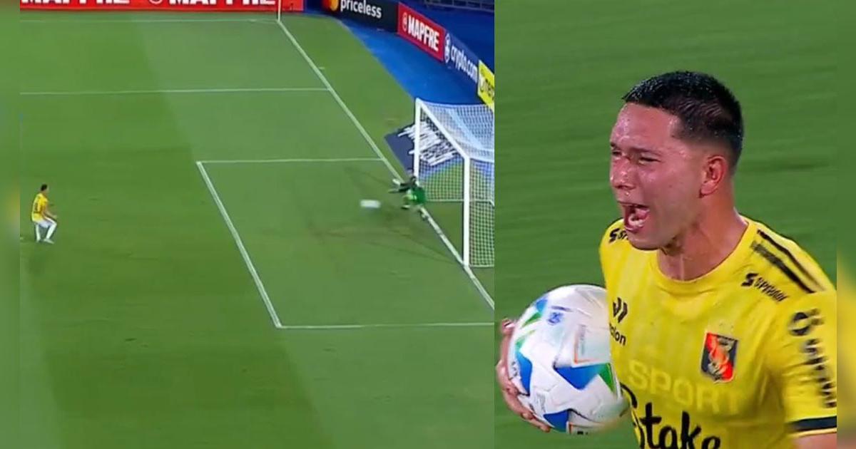 Tomás Martínez anotó de penal el 1-1 de Melgar sobre Cerro Porteño por la Libertadores