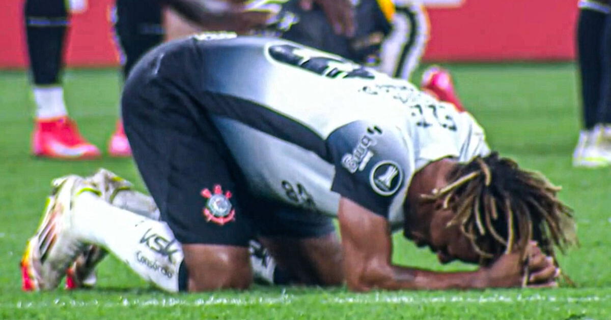 André Carrillo rompió en llanto tras la eliminación de Corinthians de la Libertadores 