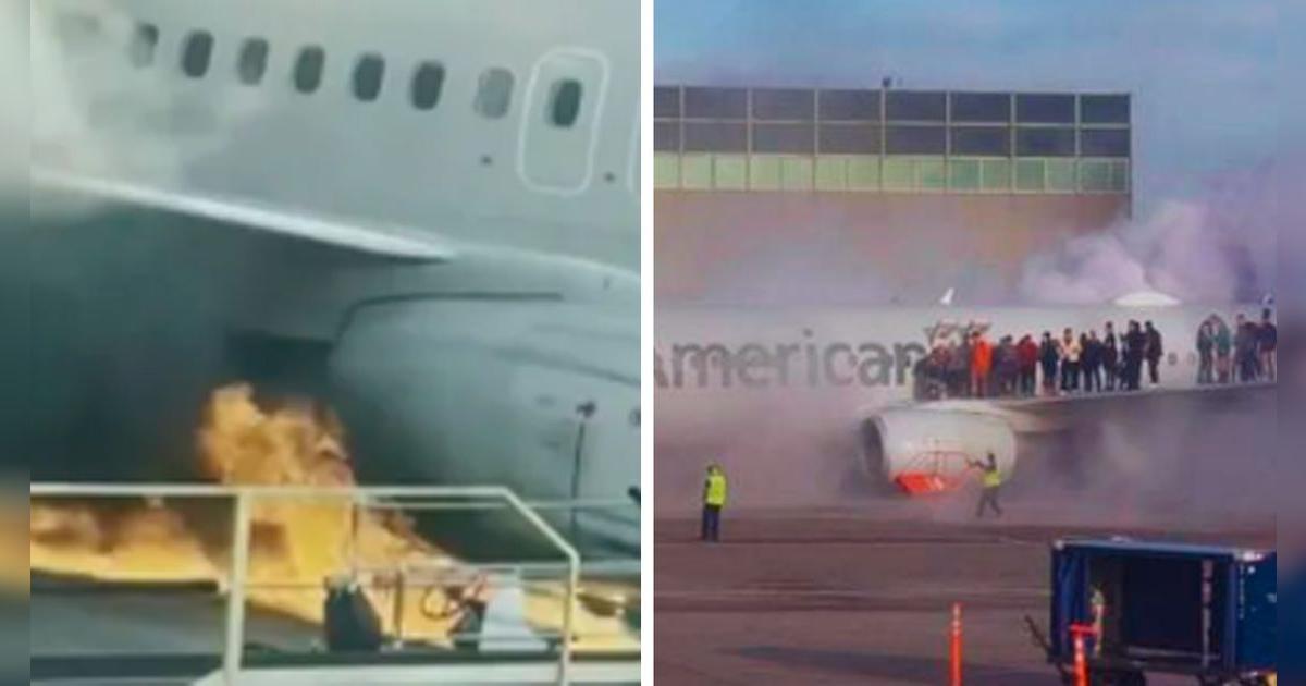 Avión de esta empresa se incendia tras aterrizar en aeropuerto: deja a pasajeros hospitalizados
