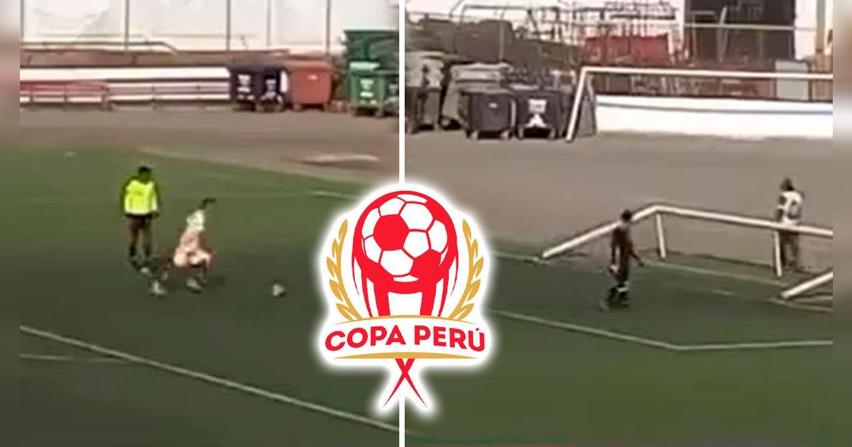 Copa Perú: Jugador pateó penal, hizo caer el arco y árbitro lo expulsó insólitamente