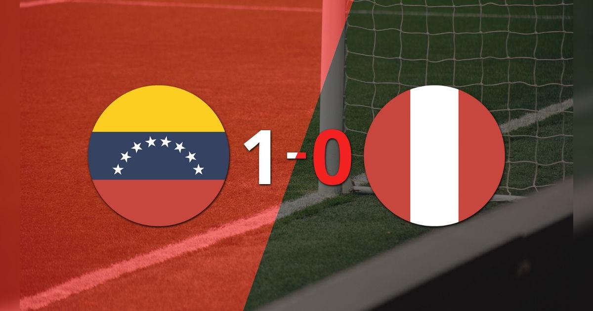Con un solo gol de penal, Venezuela derrotó a Perú en el estadio la Joya de Oriente