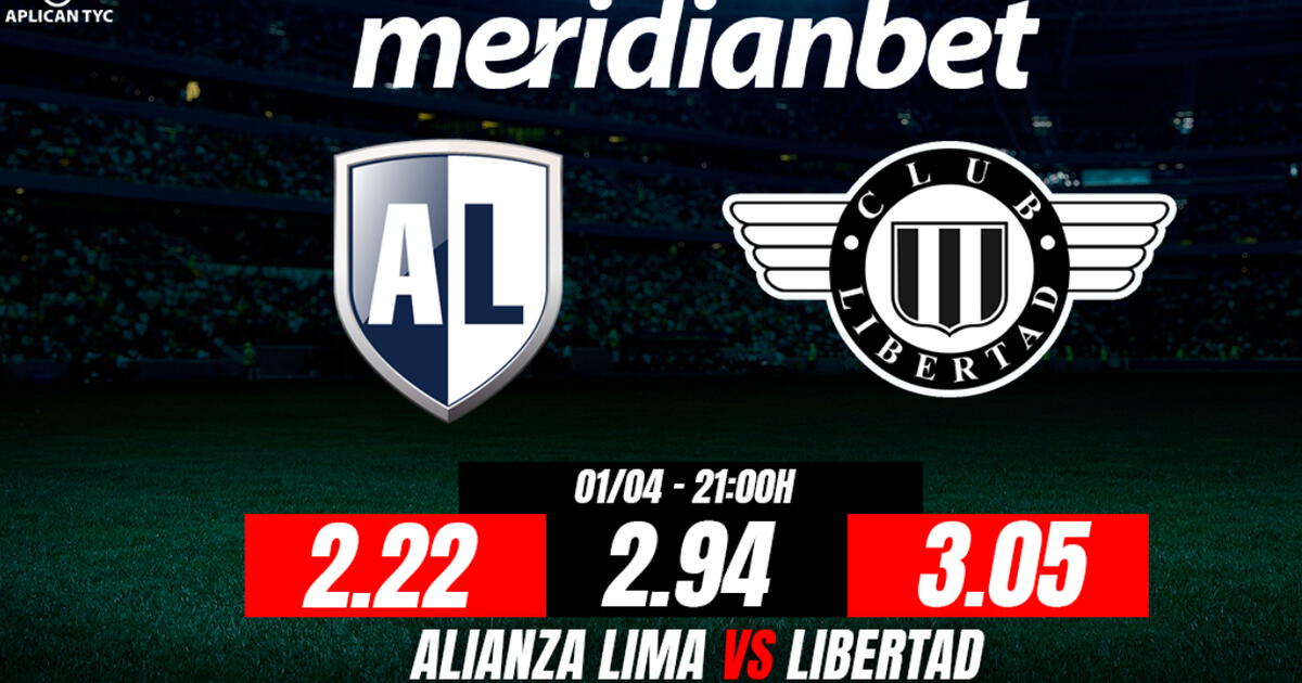 Alianza Lima vs Libertad: ¡Juega y gana más con las cuotas de Meridianbet!