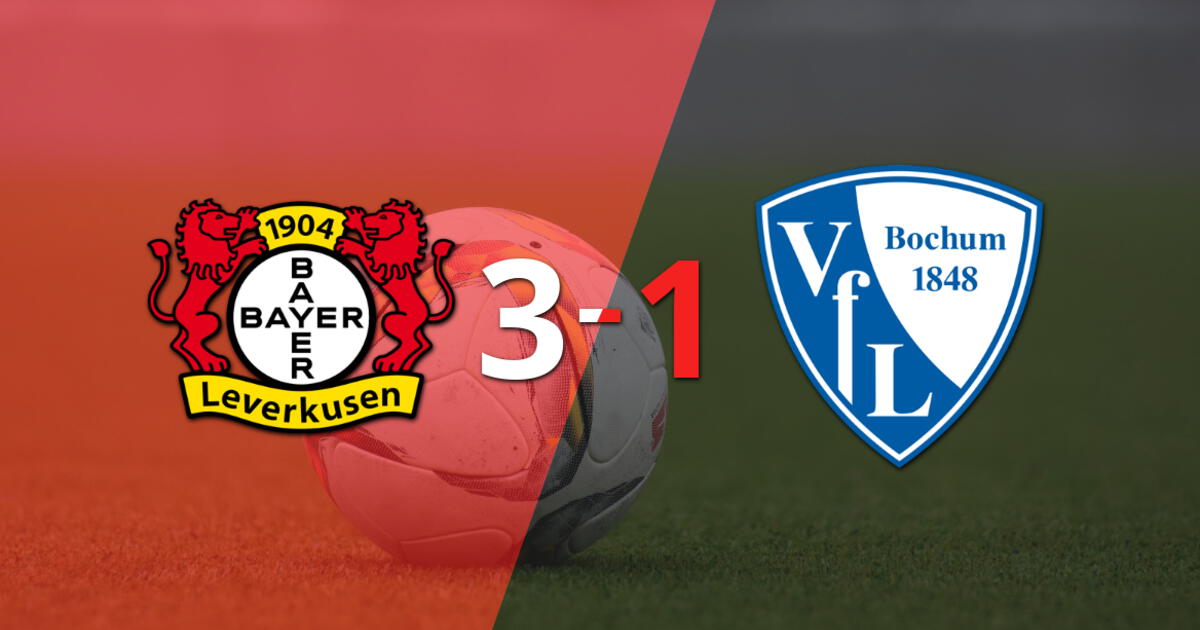 Sin muchas complicaciones, Bayer Leverkusen venció 3-1 a Bochum