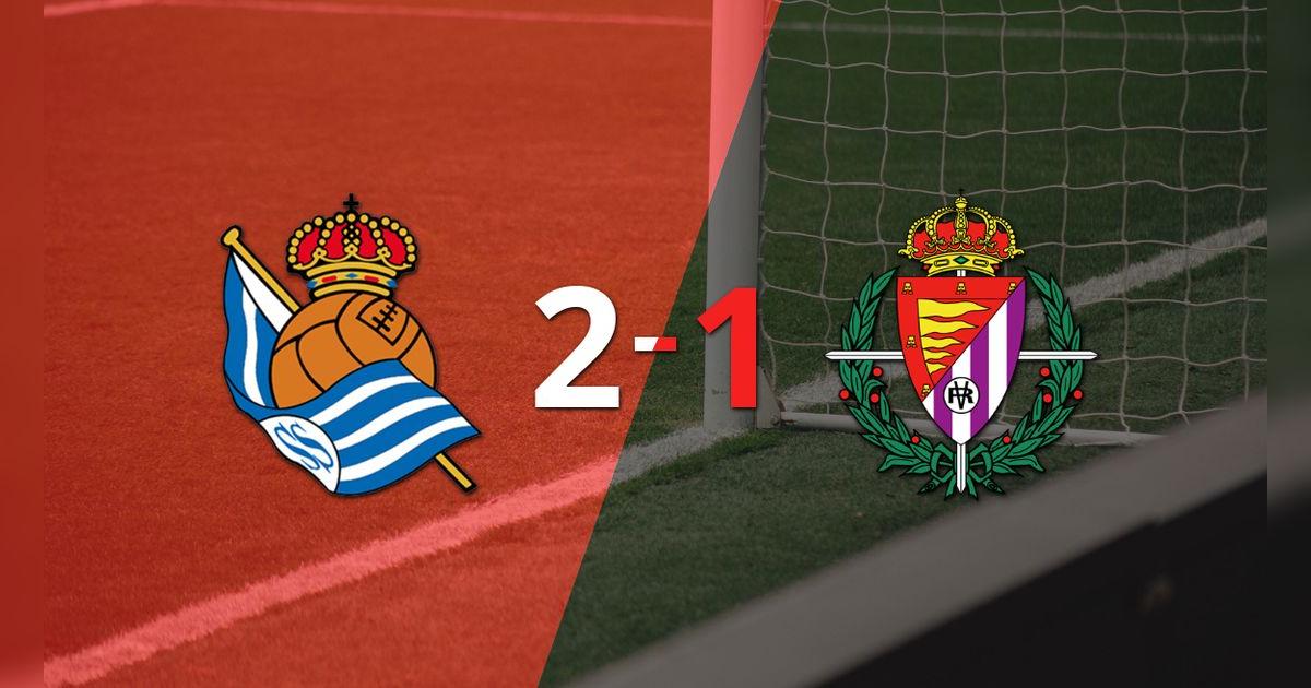 Real Sociedad logró una victoria con gol agónico por 2 a 1 frente a Valladolid