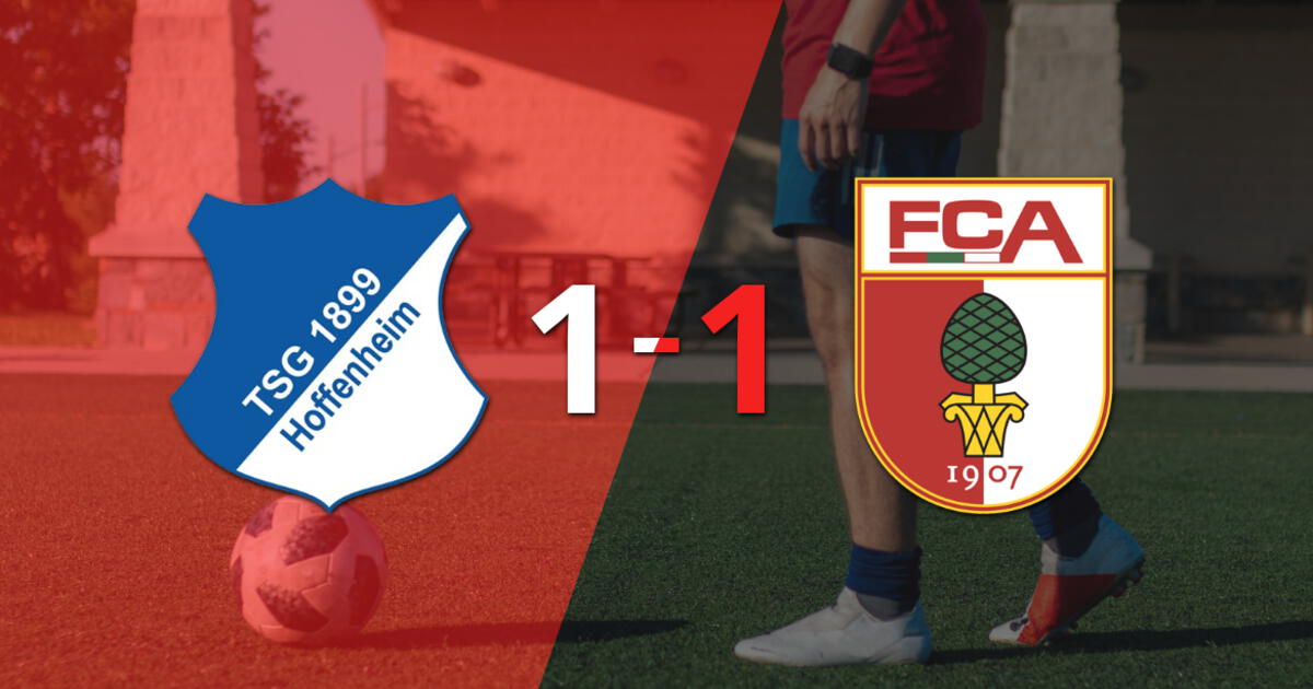 Hoffenheim y Augsburg se reparten los puntos y empatan 1-1