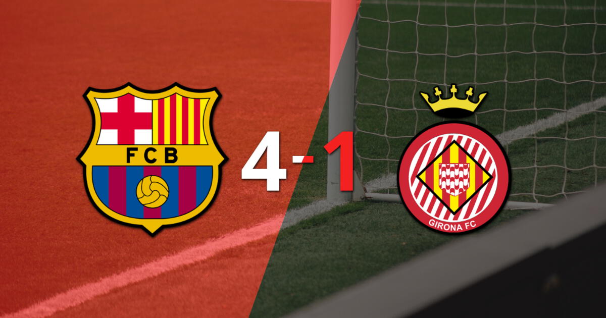 Girona cayó ante Barcelona con dos goles de Robert Lewandowski
