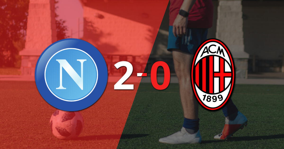 Con dos goles, Napoli se impuso a Milan en el estadio Diego Armando Maradona