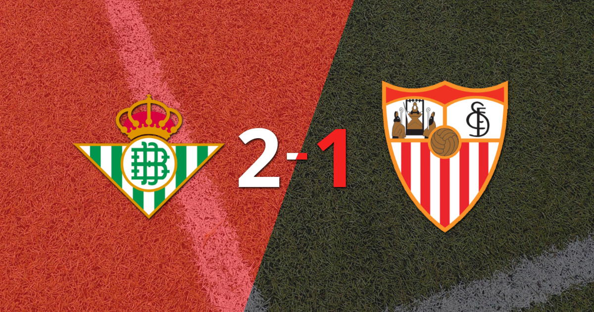 Betis consigue una remontada para ganar por 2 a 1 el Derbi de Sevilla