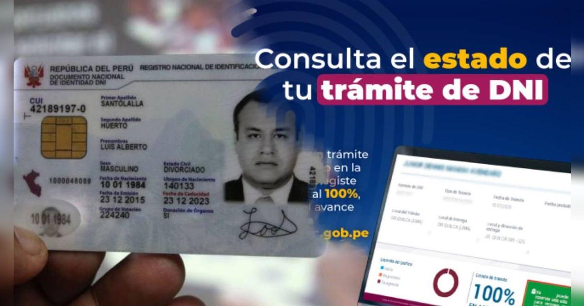 RENIEC, abril 2025: consulta el estado de tu DNI en solo 3 pasos y verifica que está listo para recoger