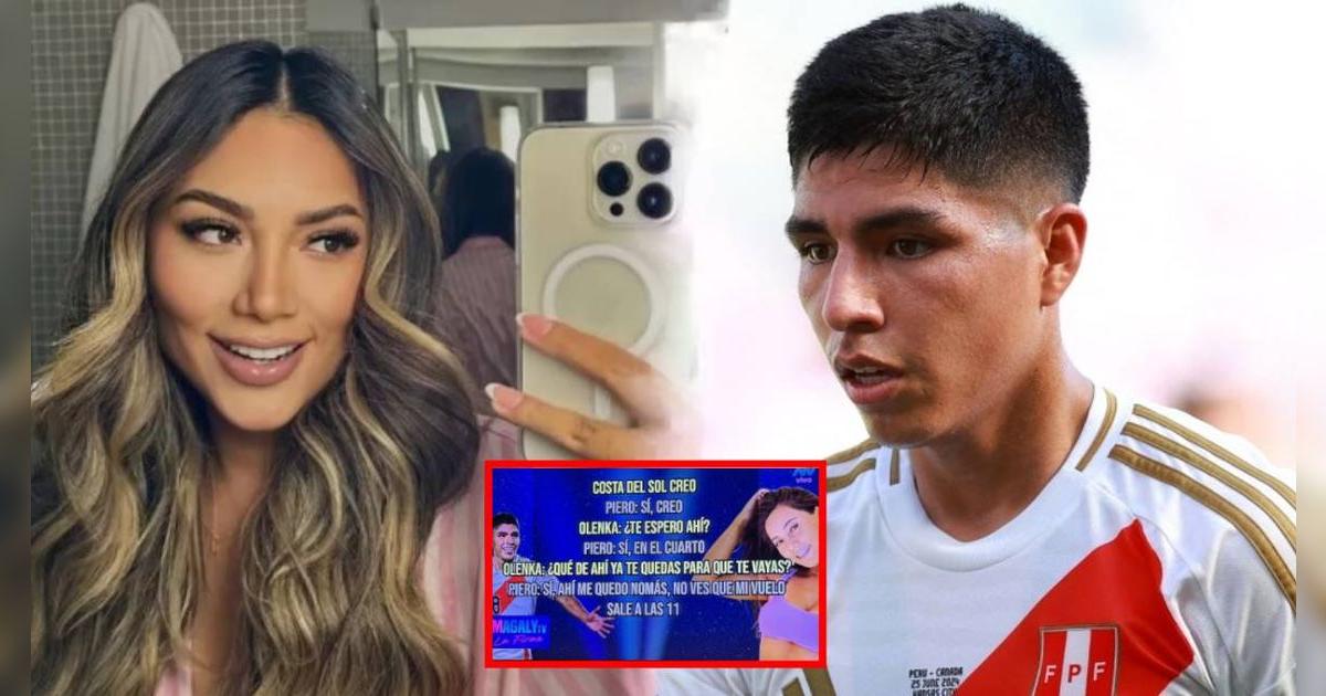 Olenka Mejía y el REVELADOR audio con Piero Quispe previo a encuentro en hotel: 