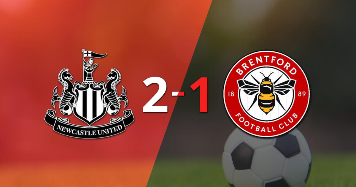 Con la mínima diferencia, Newcastle United venció a Brentford por 2 a 1