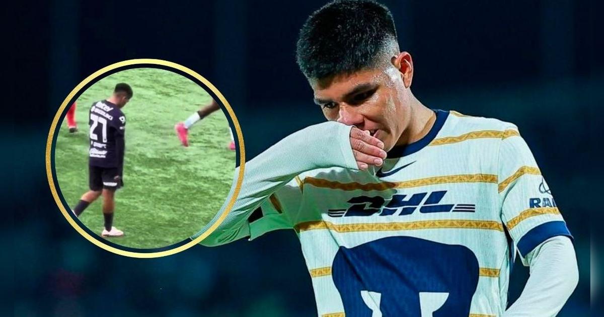 Hincha insultó a Piero Quispe en partido de Pumas tras polémico ampay