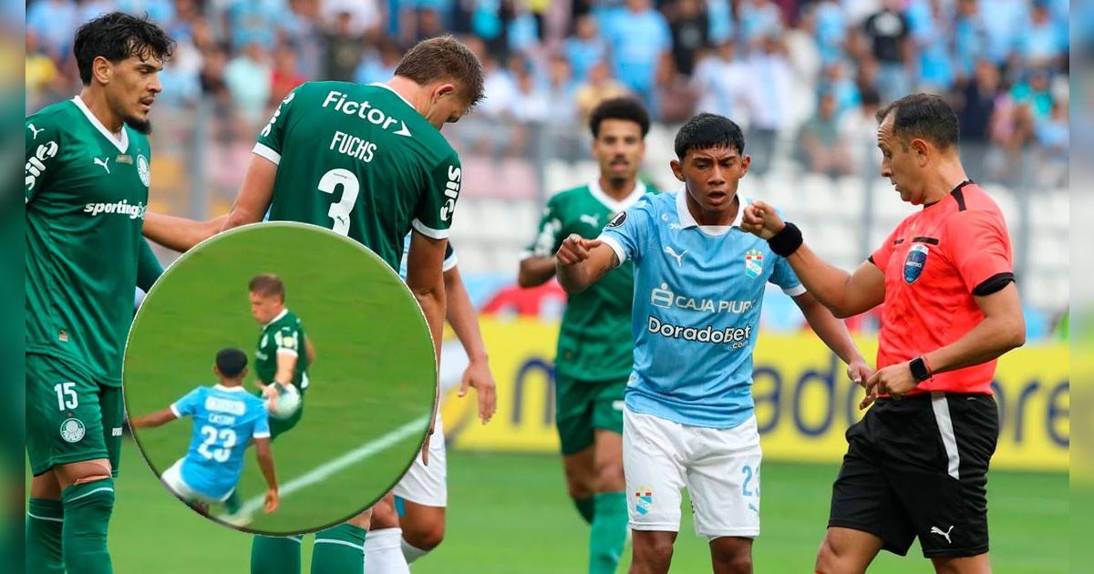 ¿Fue penal? La polémica decisión del árbitro tras la mano de Fuchs en ataque de Sporting Cristal