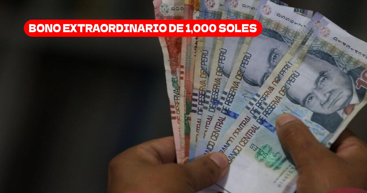 Consulta si te corresponde cobrar el Bono Excepcional de 1,000 soles