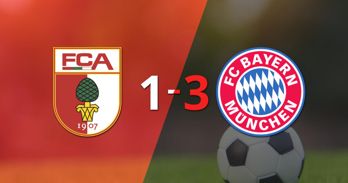 En una fiesta de goles, Bayern Múnich liquidó a Augsburg por 3 a 1