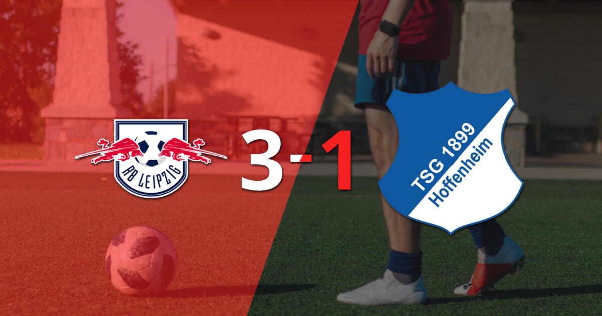 RB Leipzig logró dar vuelta el marcador y vencer 3-1 a Hoffenheim