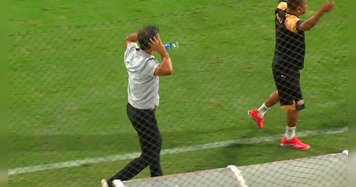 Fabián Bustos y su polémico gesto a hinchas de Alianza Lima tras gol de Universitario 