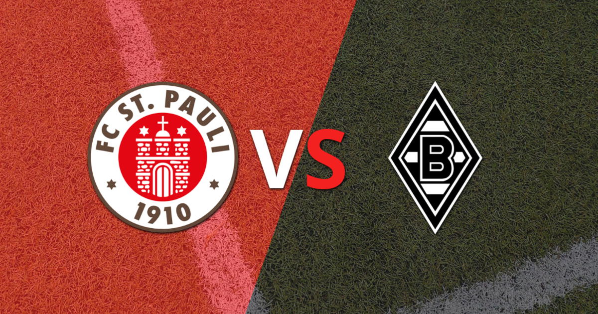 Inicia el partido entre FC St. Pauli y B. Mönchengladbach