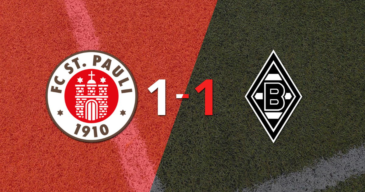 FC St. Pauli y B. Mönchengladbach empataron 1 a 1