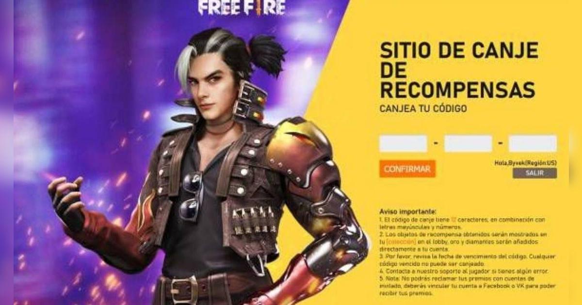 Free Fire: estas dos páginas OFICIALES ofrecen CÓDIGOS para canjear diamantes, ropa exclusiva y emotes