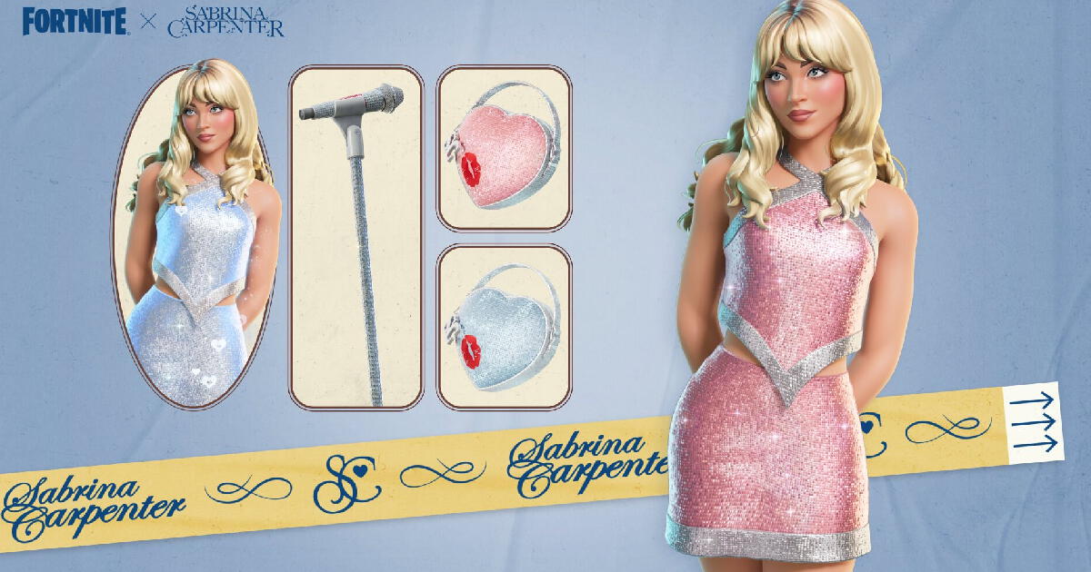 ¿Cuánto cuesta la skin de Sabrina Carpenter en Fortnite y qué canciones serán desbloqueadas?