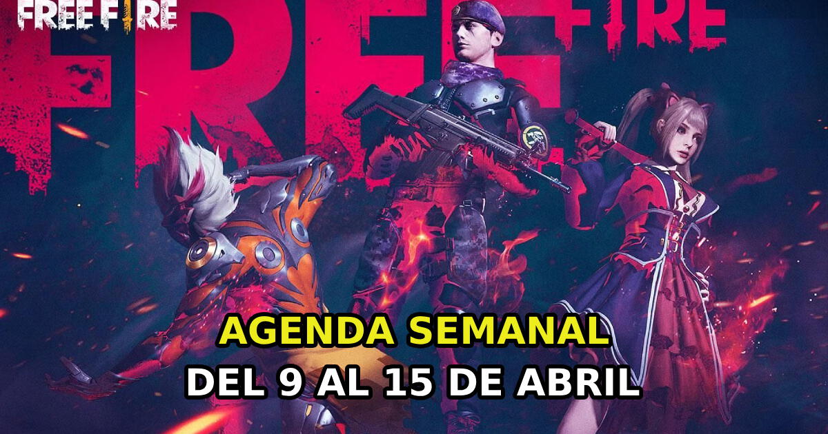 Free Fire 2025: nueva agenda semanal del 9 al 15 de abril con tienda misteriosa