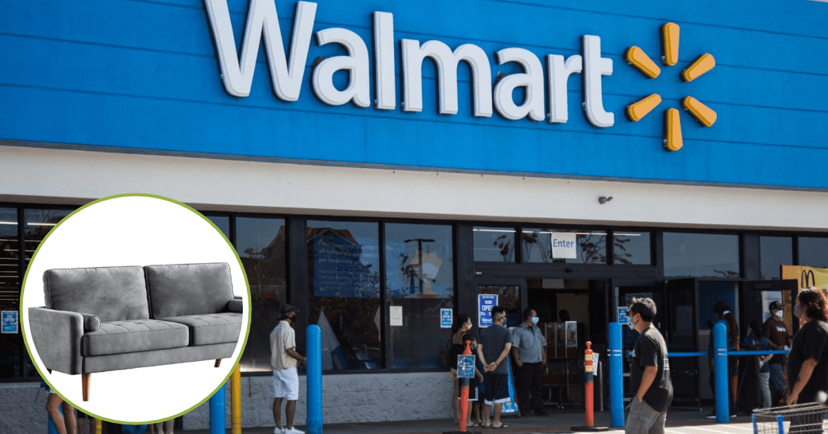 ¡Oferta Imperdible! Sofá de lujo de terciopelo en Walmart, antes $300, ahora solo $180