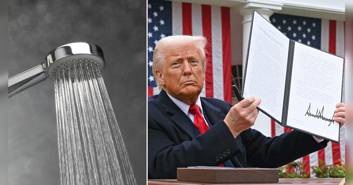 Trump firma decreto que elimina las restricciones de presión en duchas: 