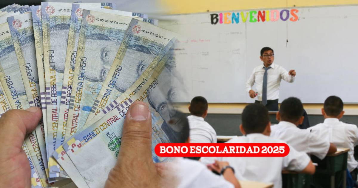 Bono Escolaridad 2025: beneficiarios, monto y desde cuándo empezará el pago en Perú