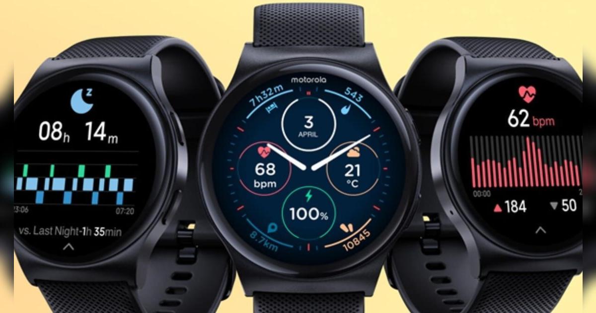 Este reloj de Motorola trabaja con inteligencia artificial, precio bajo y la batería dura hasta 10 días