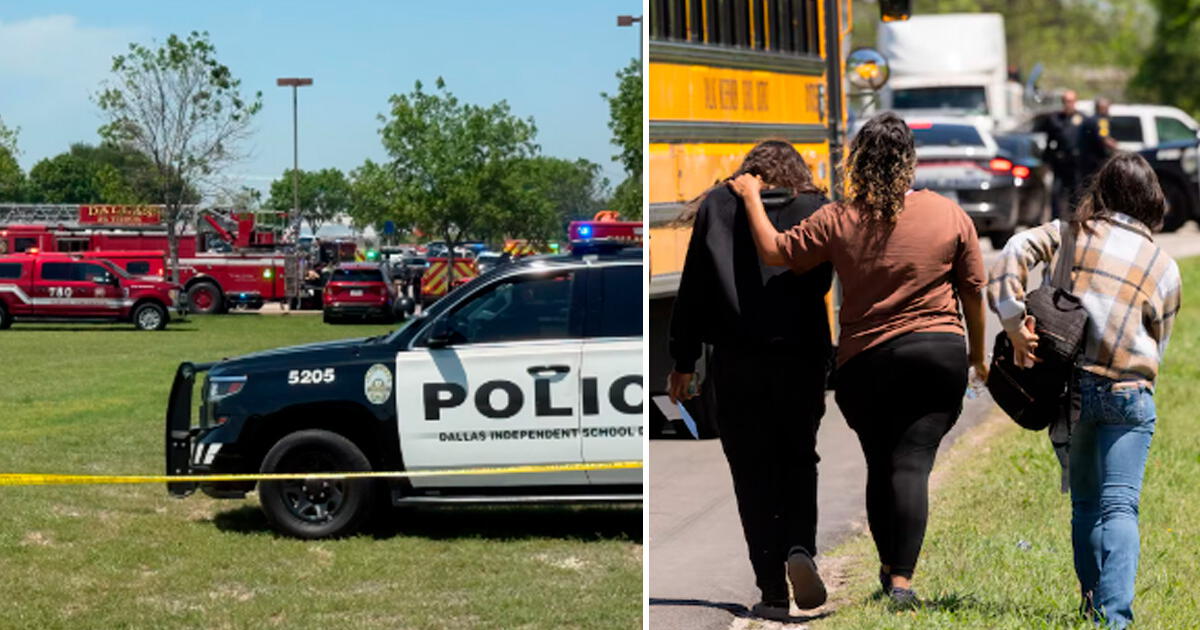 EE. UU.: Tiroteo en escuela preparatoria en Dallas deja 4 heridos y desgarradora escena de padres
