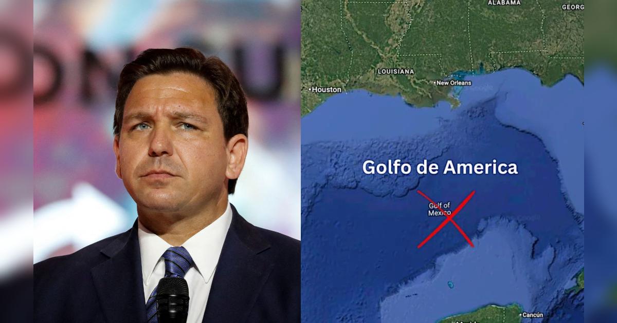 ¡Adiós, Golfo de México! Ron DeSantis firma ley que lo renombra como “Golfo de América”
