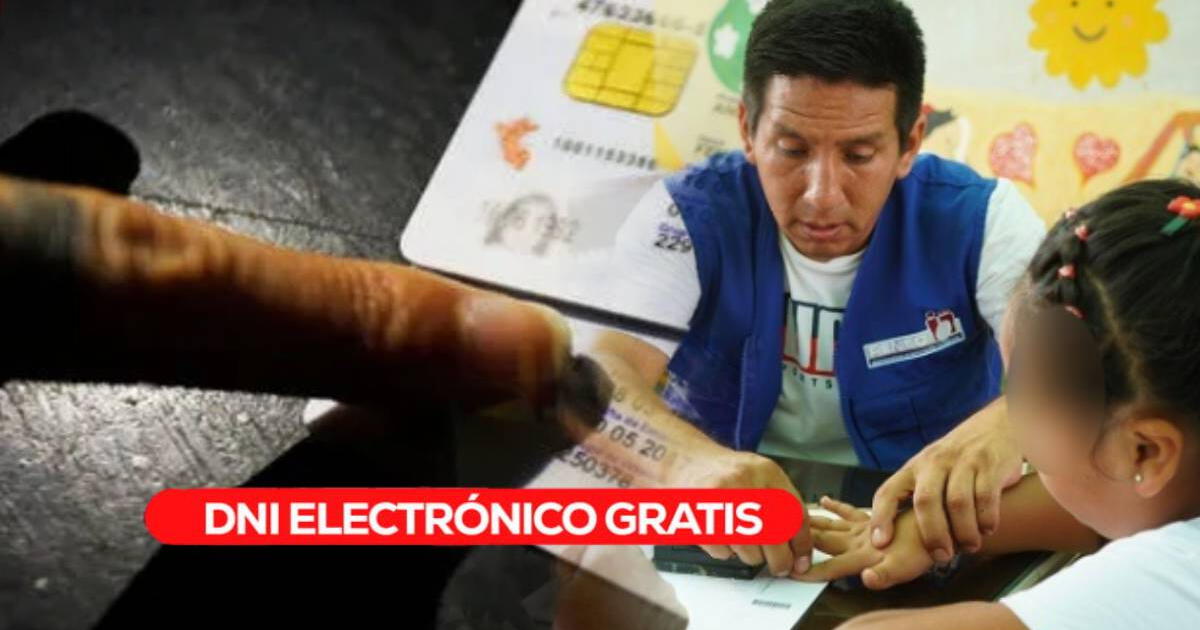 Confirman campaña de DNI electrónico gratuito: fecha y requisitos para ser beneficiario