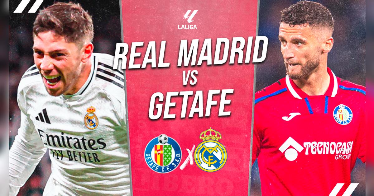 Real Madrid vs. Getafe EN VIVO por LaLiga: a qué hora juegan, pronóstico y dónde ver